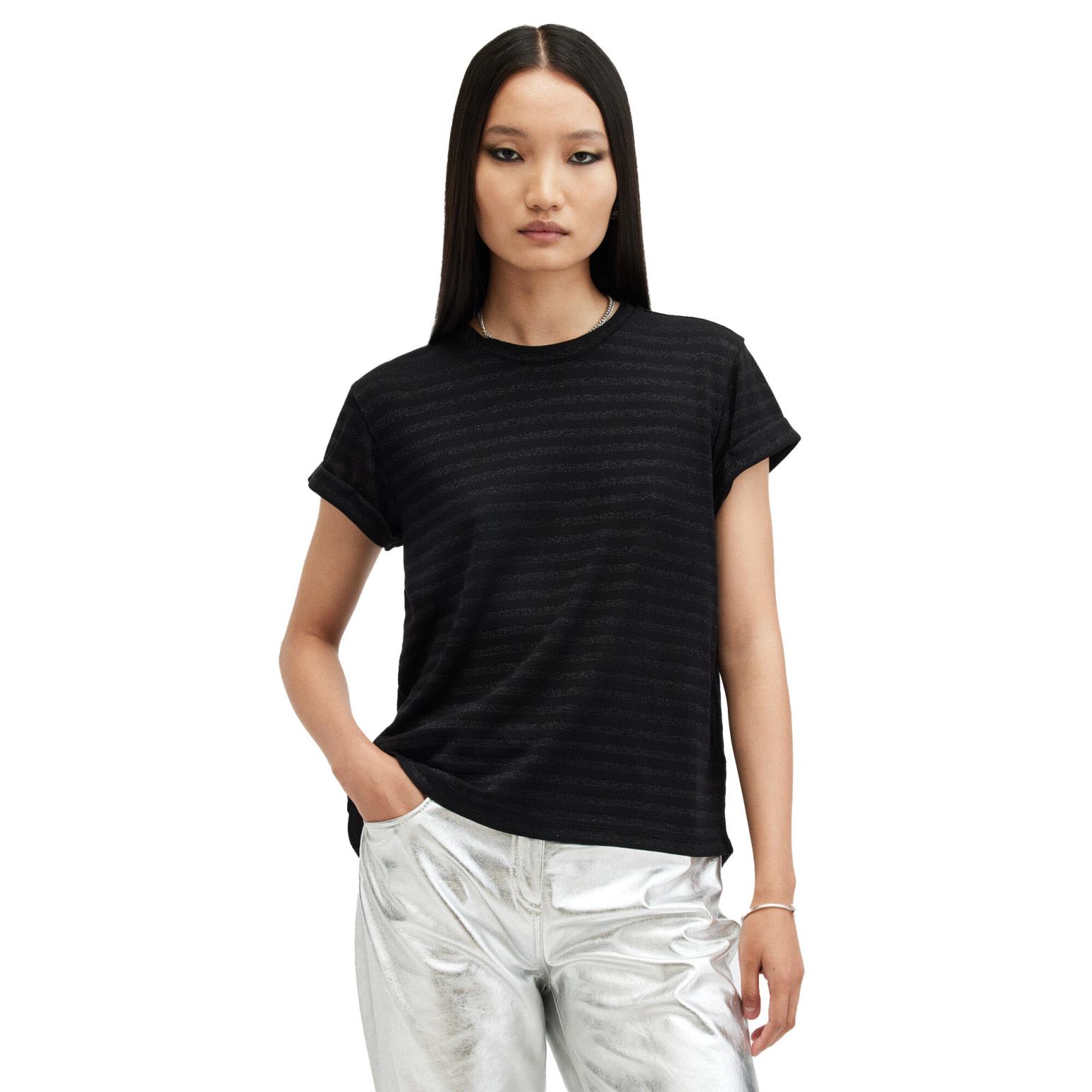 AllSaints Anna Striped Short Sleeve T-Shirt